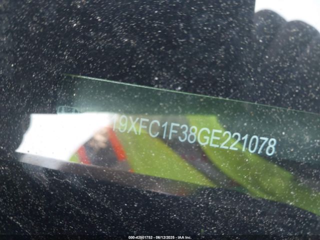 2016 HONDA CIVIC 19XFC1F38GE221078 Photo 8
