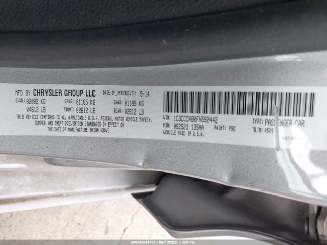 1C3CCCAB0FN592442 Chrysler 2015
