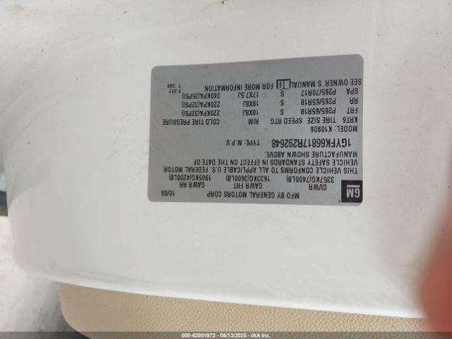 2007 CADILLAC ESCALADE ESV 1GYFK66817R292648 Photo 8