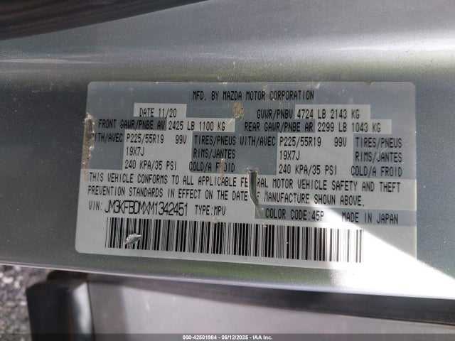Mazda py cylinder decativation 2021 JM3KFBDMXM1342451 Image 9