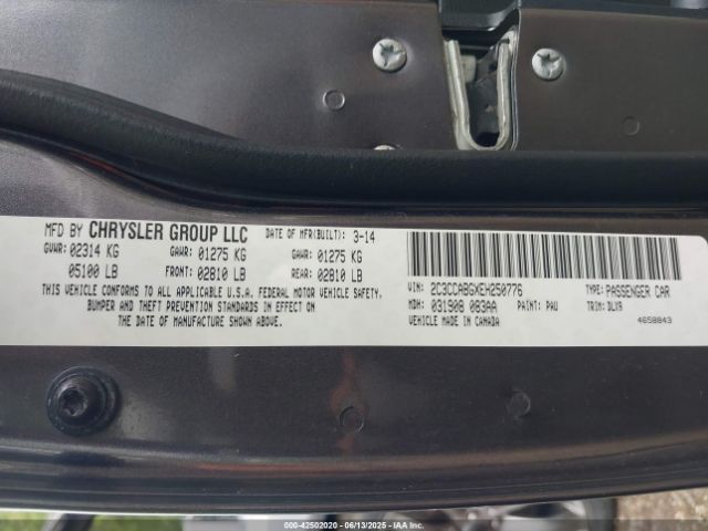 2014 CHRYSLER 300 2C3CCABGXEH250776 Photo 8