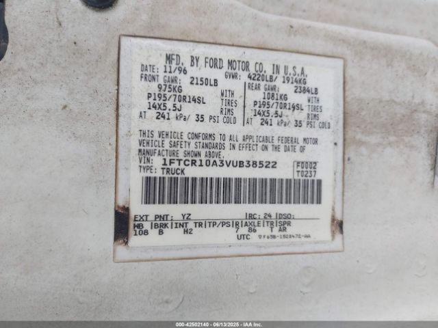 1997 FORD RANGER 1FTCR10A3VUB38522 Photo 8