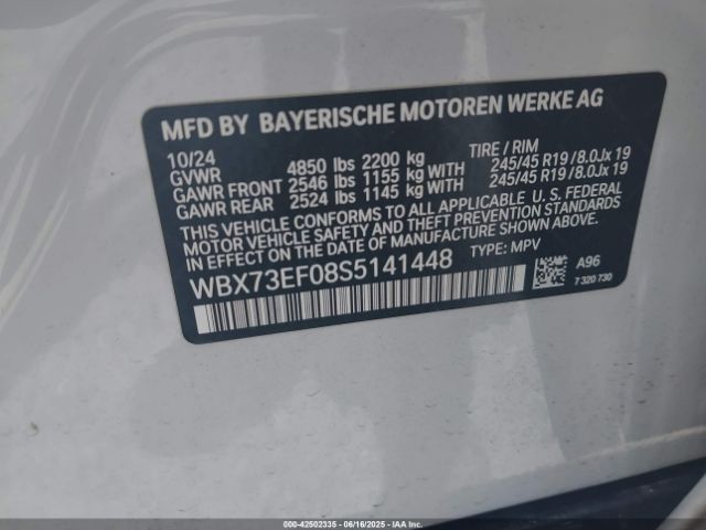 2025 BMW X1 WBX73EF08S5141448 Photo 8