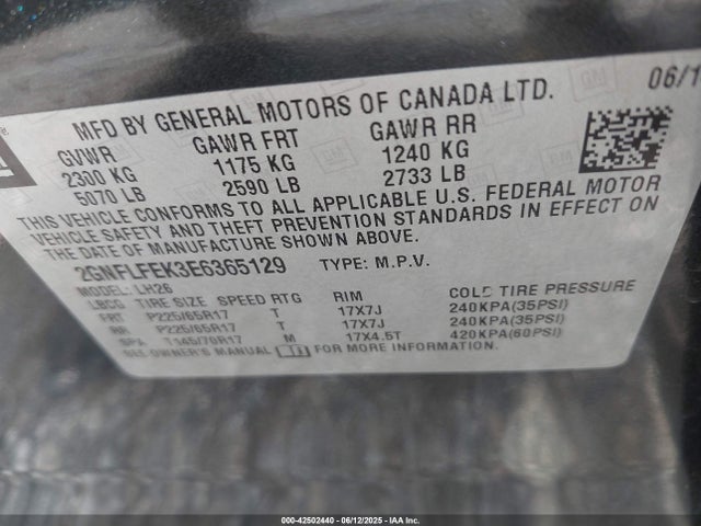 Chevrolet EQUINOX 1LT 2014 2GNFLFEK3E6365129 Image 9