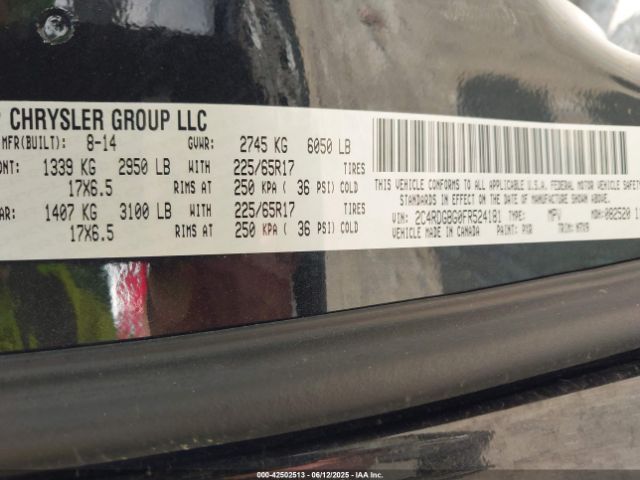2015 DODGE GRAND CARAVAN 2C4RDGBG0FR524181 Photo 8