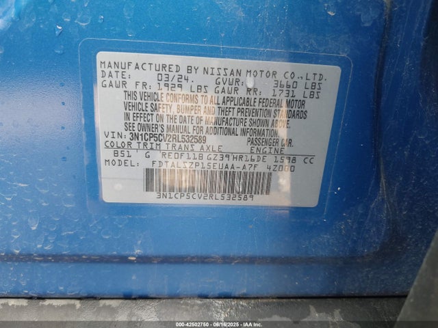 3N1CP5CV2RL532589 Nissan Kicks