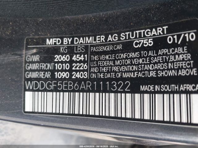 2010 MERCEDES-BENZ C 300 WDDGF5EB6AR111322 Photo 8