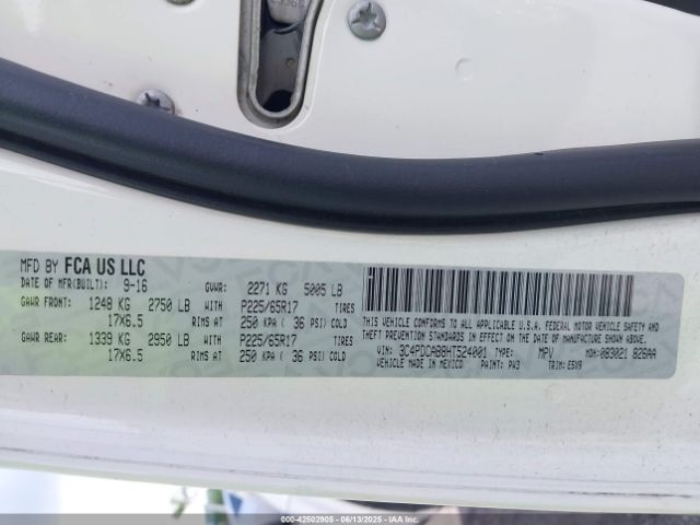 2017 DODGE JOURNEY 3C4PDCAB8HT524001 Photo 8