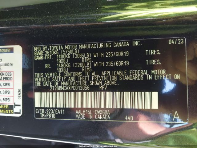 2023 LEXUS RX 350H 2T2BBMCAXPC013056 Photo 8