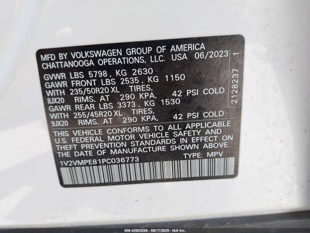 Volkswagen 2023 2023 1V2VMPE81PC036773 Image 9