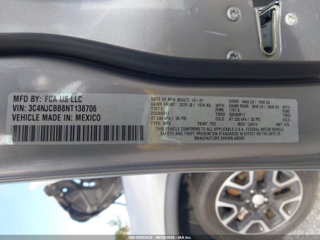2022 JEEP COMPASS 3C4NJCBB8NT138706 Photo 8