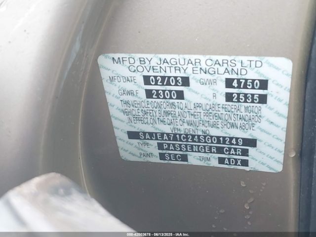 2004 JAGUAR XJ SAJEA71C24SG01249 Photo 8