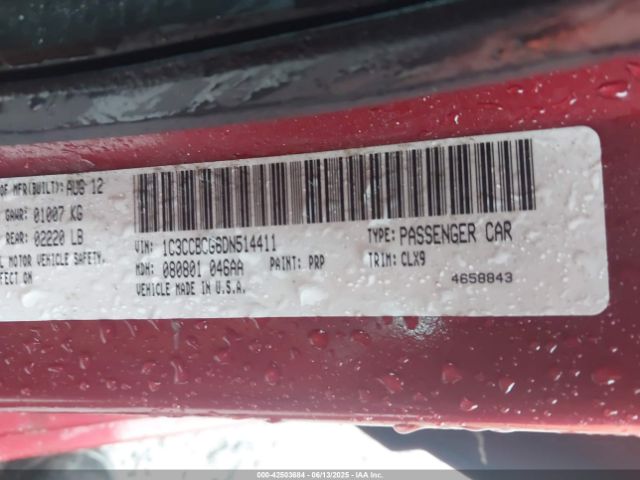2013 CHRYSLER 200 1C3CCBCG6DN514411 Photo 8