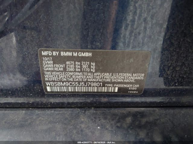WBS8M9C55J5J79801 BMW M3