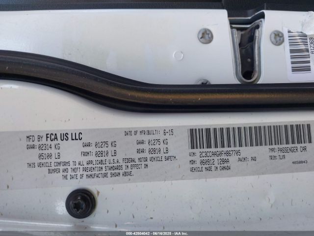2C3CCAAG0FH867705 Chrysler 300