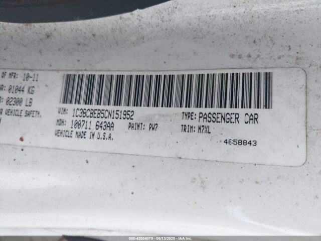 2012 CHRYSLER 200 1C3BCBEB5CN151952 Photo 8