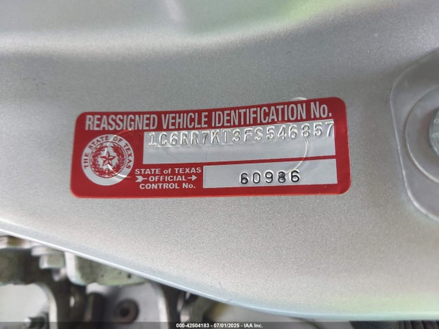 1C6RR7KT3FS546857 RAM 1500
