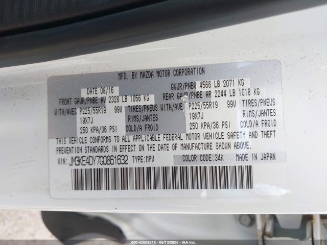 JM3KE4DY7G0861632 Mazda py