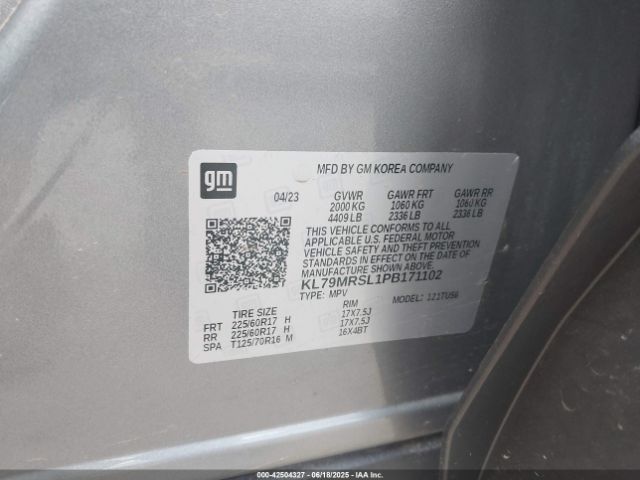 KL79MRSL1PB171102 Chevrolet l3t
