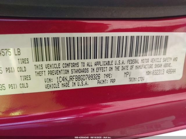2016 JEEP PATRIOT 1C4NJRFB8GD709326 Photo 8