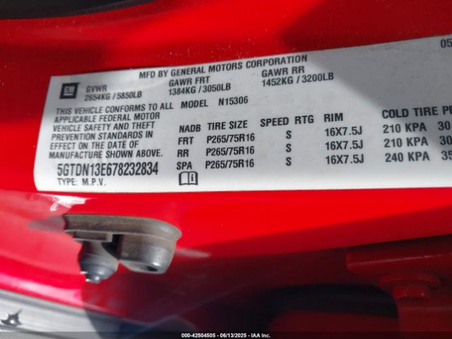2007 HUMMER H3 SUV 5GTDN13E678232834 Photo 8