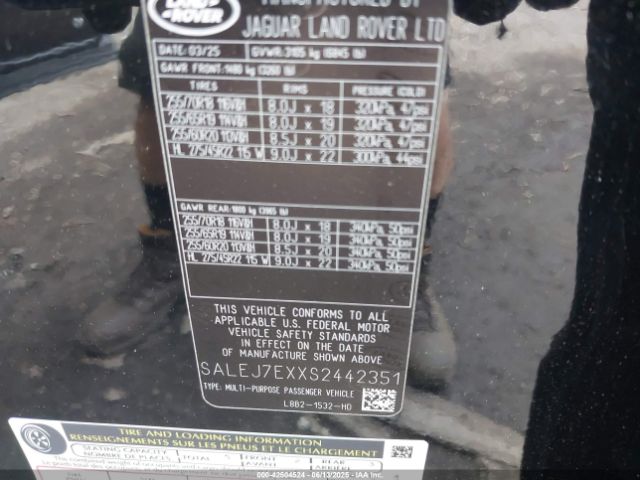 SALEJ7EXXS2442351 Land Rover aj120p4