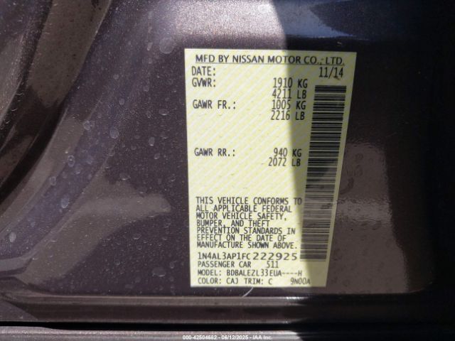 1N4AL3AP1FC222925 Nissan Altima