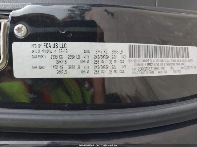 2020 CHRYSLER PACIFICA 2C4RC1FG5LR150544 Photo 8
