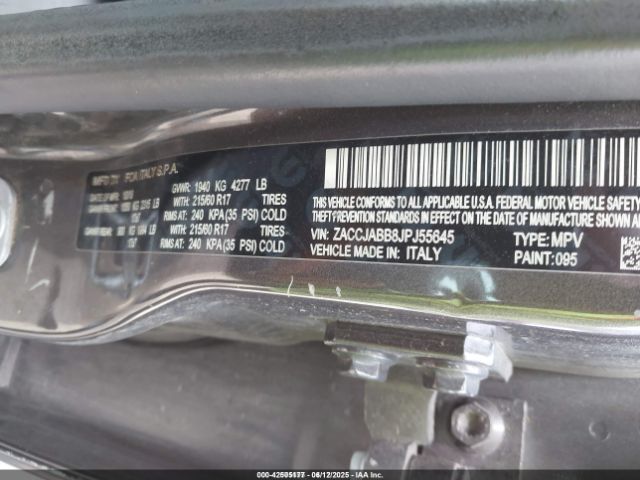ZACCJABB8JPJ55645 Jeep Renegade Latitude Fwd