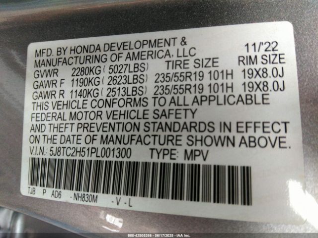 2023 ACURA RDX 5J8TC2H51PL001300 Photo 8