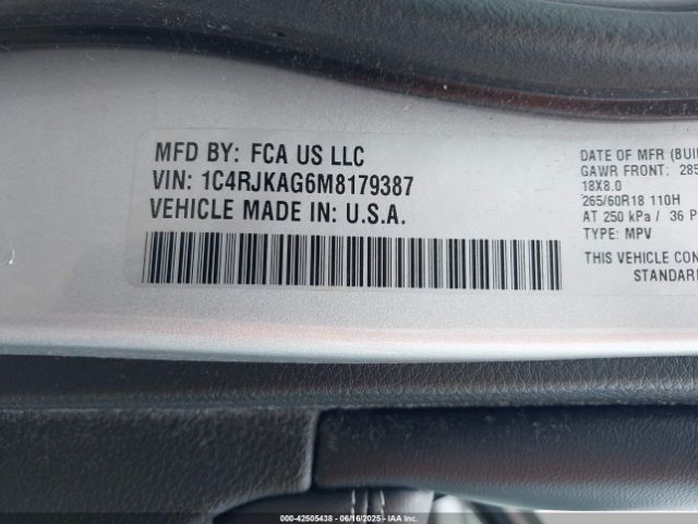 2021 JEEP GRAND CHEROKEE L 1C4RJKAG6M8179387 Photo 8