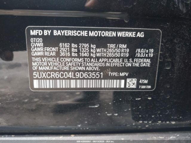 2020 BMW X5 5UXCR6C04L9D63551 Photo 8