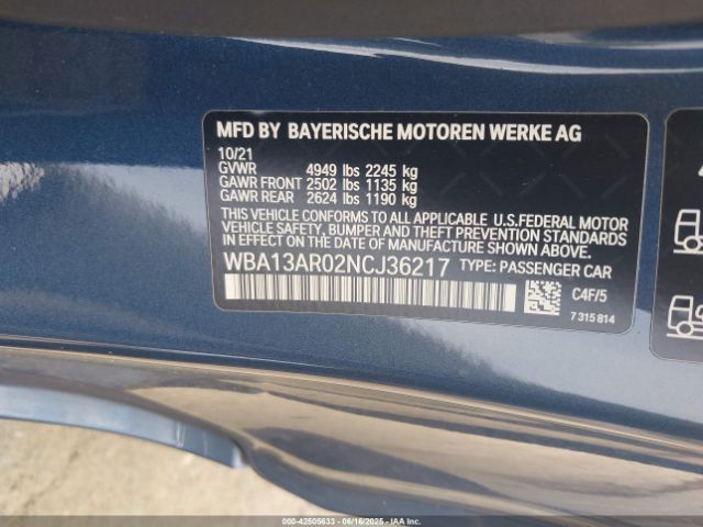 2022 BMW M440I WBA13AR02NCJ36217 Photo 8