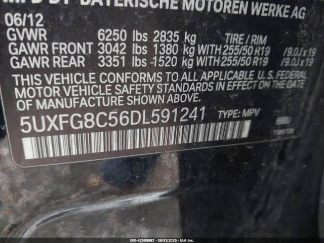 2013 BMW X6 5UXFG8C56DL591241 Photo 8