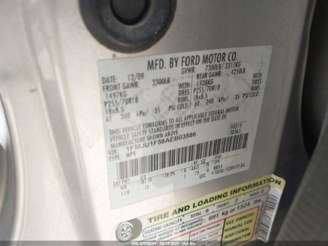 2010 FORD EXPEDITION 1FMJU1F58AEB03586 Photo 8