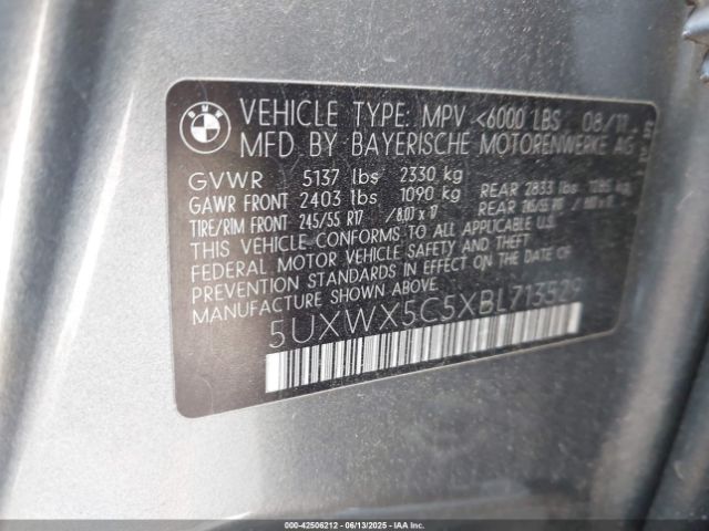 2011 BMW X3 5UXWX5C5XBL713529 Photo 8