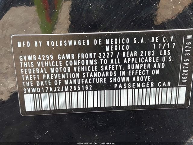 2018 VOLKSWAGEN JETTA 3VWD17AJ2JM255162 Photo 8