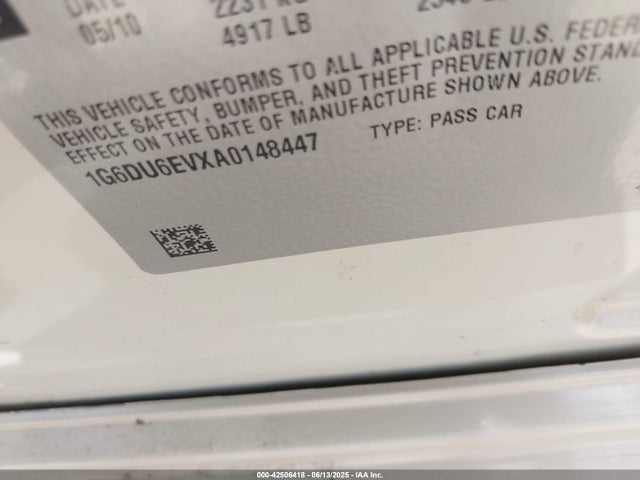 2010 CADILLAC STS 1G6DU6EVXA0148447 Photo 8