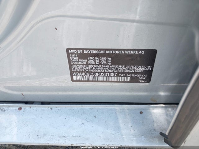 WBA4C9C50FD331387 BMW 2015