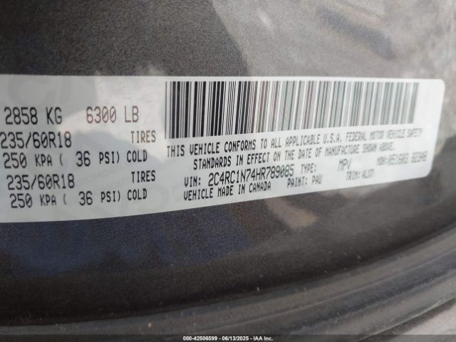 2017 CHRYSLER PACIFICA HYBRID 2C4RC1N74HR789085 Photo 8