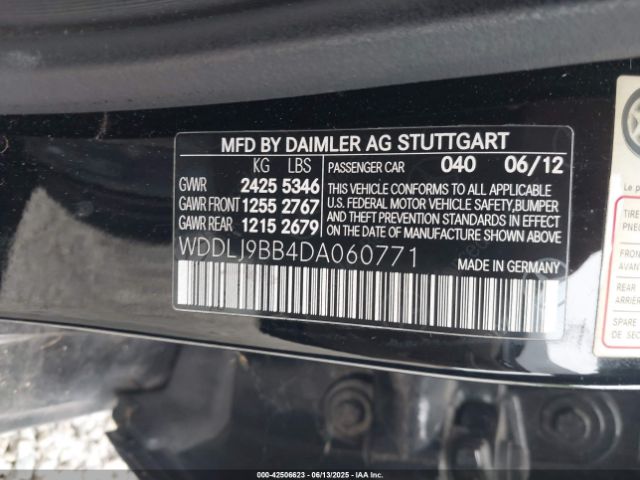 2013 MERCEDES-BENZ CLS 550 WDDLJ9BB4DA060771 Photo 8