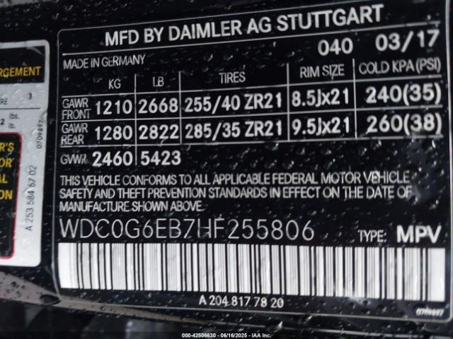 2017 MERCEDES-BENZ AMG GLC 43 WDC0G6EB7HF255806 Photo 8