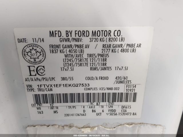 1FTVX1EF1EKG27533 Ford 2014