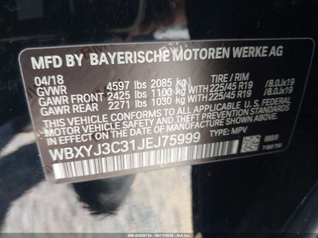 WBXYJ3C31JEJ75999 BMW 2018