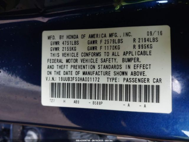 2017 ACURA TLX 19UUB3F50HA001172 Photo 8