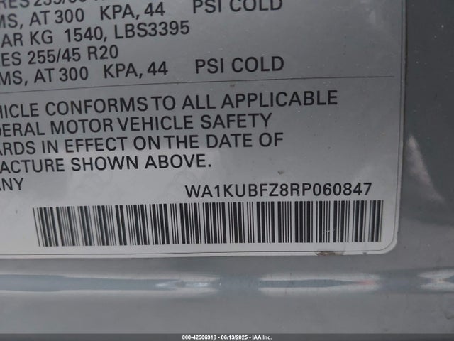 2024 AUDI Q4 E-TRON WA1KUBFZ8RP060847 Photo 8
