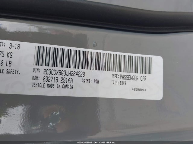 Dodge 2018 2018 2C3CDXBG3JH284228 Image 9