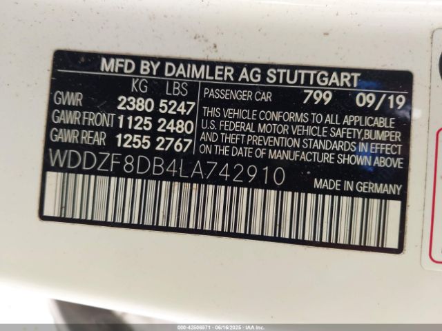 2020 MERCEDES-BENZ E 350 WDDZF8DB4LA742910 Photo 8