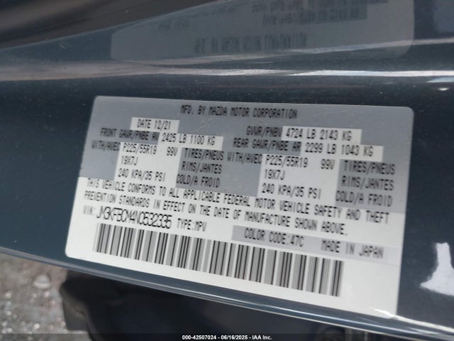 Mazda py cylinder deactiviation 2022 JM3KFBCM4N0532335 Image 9