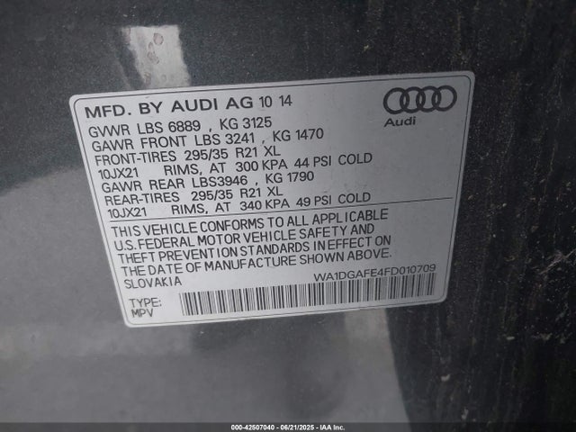 2015 AUDI Q7 WA1DGAFE4FD010709 Photo 8